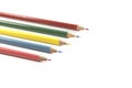 Colorful pencils arrangement Royalty Free Stock Photo