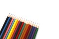 Colorful pencils arrangement Royalty Free Stock Photo