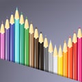 Colorful pencils background. Royalty Free Stock Photo