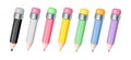 Colorful pencils or crayons for drawing Royalty Free Stock Photo