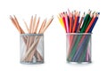 Colorful pencils in holder