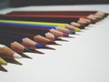 Colorful pencils, rainbow colors, many colors Royalty Free Stock Photo