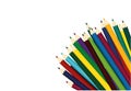 Colorful pencis. Vector on white background Royalty Free Stock Photo