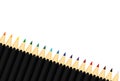 Colorful pencis. Vector on white background Royalty Free Stock Photo