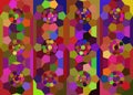 Colorful pentagons mosaic. Geometric Background. Backdrop. Background. Banner. Wallpaper. Mosaic. Pentagon. Abstract. Vector.