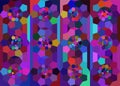 Colorful pentagons mosaic. Geometric Background. Backdrop. Background. Banner. Wallpaper. Mosaic. Pentagon. Abstract. Vector.