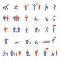 Colorful people icons