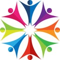 Colorful people logo