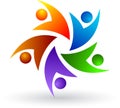 Colorful people logo