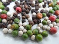 Colorful peppercorns spice Royalty Free Stock Photo