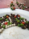 Colorful peppercorns spice Royalty Free Stock Photo