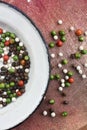 Colorful peppercorns spice Royalty Free Stock Photo