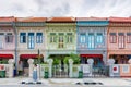 Colorful `Peranakan` House at Singapore.