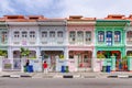 Colorful `Peranakan` House at Singapore.