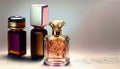 colorful perfume bottles