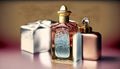 colorful perfume bottles