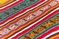 Colorful peruvian rug Royalty Free Stock Photo