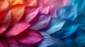 Colorful petals with gradient from red to blue Royalty Free Stock Photo