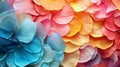 Colorful petals of hydrangea flowers as a background