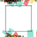 Colorful photo frames, vector illustrations. square borders with various colors and transparent patterns that are isolated on a Royalty Free Stock Photo