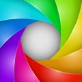 Colorful photo shutter aperture Royalty Free Stock Photo