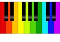 Colorful piano Royalty Free Stock Photo