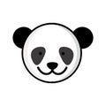 colorful picture face cute panda animal