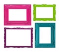 Colorful picture frames Royalty Free Stock Photo