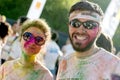 Couple from The Color Run Bucharest. Happiest 5k on the planet!