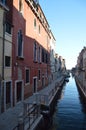 Colorful And Pictureque Buidings In a Beautiful Walk Along The Fondamenta Fornace Along The Canal Del Rio Fornace In Venice.