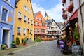 Colorful street in the Old Town of Bernkastel Kues, Germany