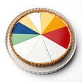 Pie chart isolated Royalty Free Stock Photo