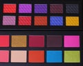 Colorful Pigment Palette Bright Colors