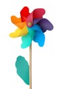 Colorful pin wheel isolated Royalty Free Stock Photo