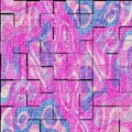 Colorful pink and blue  modern art mosaic tile  abstract texture   background Royalty Free Stock Photo