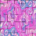 Colorful pink and blue  modern art mosaic tile  abstract texture   background Royalty Free Stock Photo