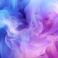 Colorful pink, blue and purple smoke on a black background. Background from the smoke of vape