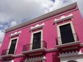 Colorful Pink Building in Merida