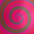 Colorful pink circle swirl clockwise background. Futuristic rainbow spiral illustration.