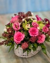 Colorful pink flower bouquet Royalty Free Stock Photo