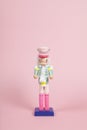 Colorful pink nutcracker