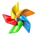 Colorful pinwheel symbol