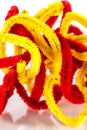 Colorful pipe cleaners Royalty Free Stock Photo