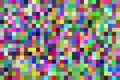 Colorful pixel background. Noise signal LCD pixel screen, color digital glitch. Royalty Free Stock Photo