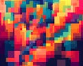 Colorful pixelated abstract background. Pixelated pixelated pattern.