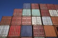 colorful plain shipping containers Royalty Free Stock Photo