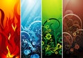 Colorful plant background