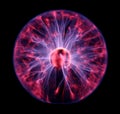 Colorful plasma ball