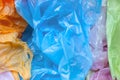 Colorful plastic bags waste Royalty Free Stock Photo