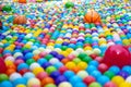 Colorful plastic ball pool background, toy balls for kid Royalty Free Stock Photo